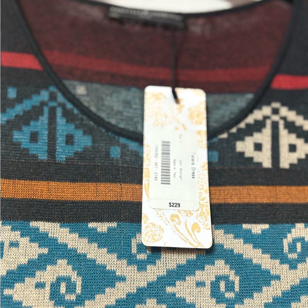 Peruvian Connection Multicolor Patterned Dress - Picture 5 of 7
